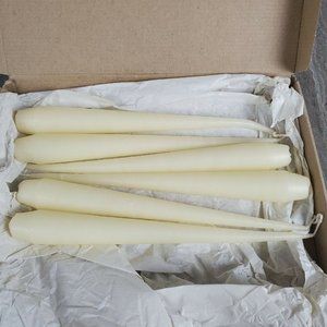 Ester + Erik White Taper Candles  Set of 6